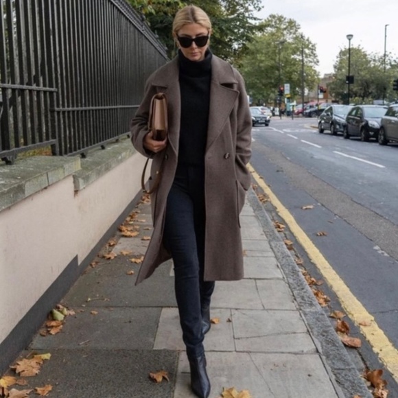 H&M Wool Oversized Coat NWT - Picture 3 of 9